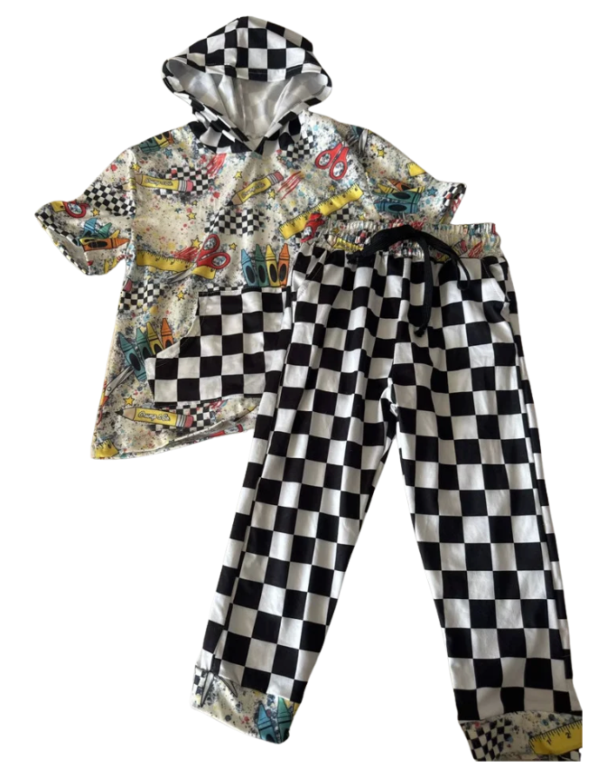 School Elements | Checker 2 Piece Set