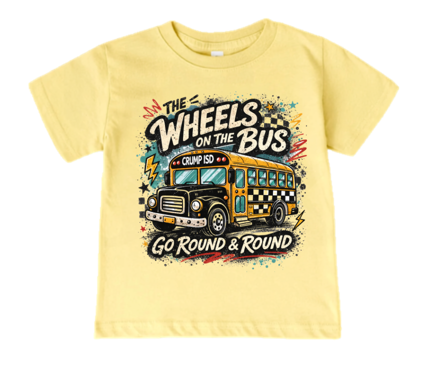 Go Round & Round | Yellow Graphic T-Shirt