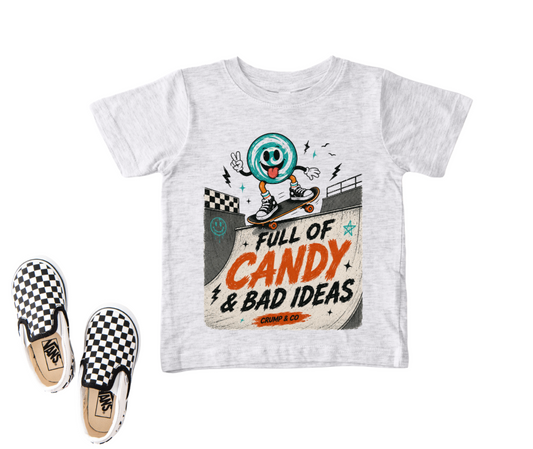 Full of Candy  | Ash Grey Graphic T-Shirt