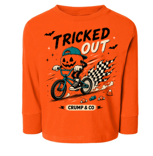 Tricked Out | Orange Long Sleeve T-Shirt
