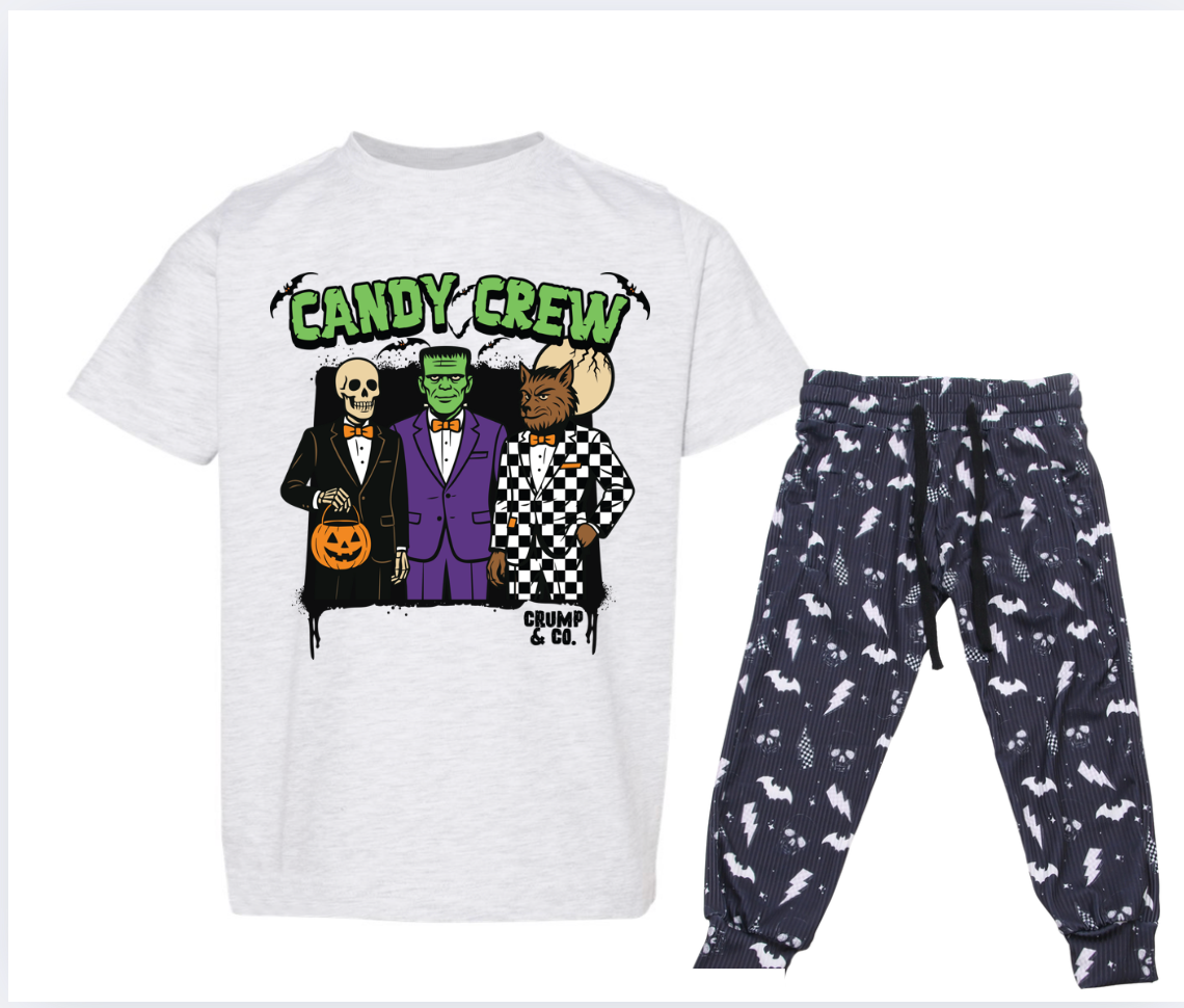 Candy Crew | Ash Grey Graphic T-Shirt