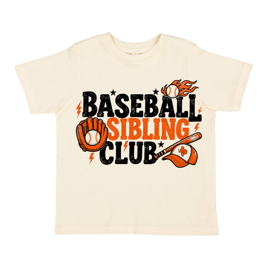 Baseball Sibling Club | Ivory Graphic T-Shirt