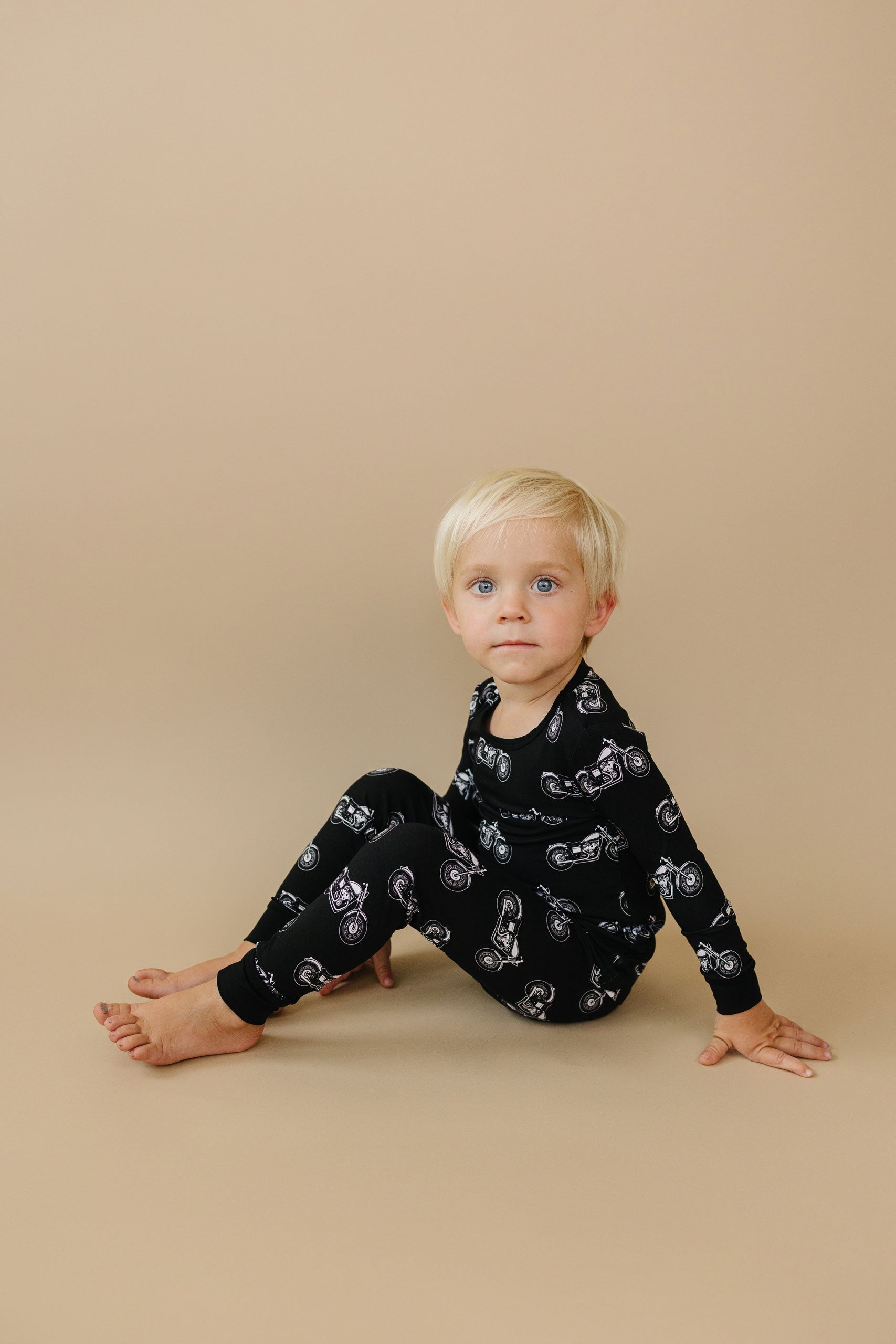 Bamboo Two Piece Set | Born to Ride Black