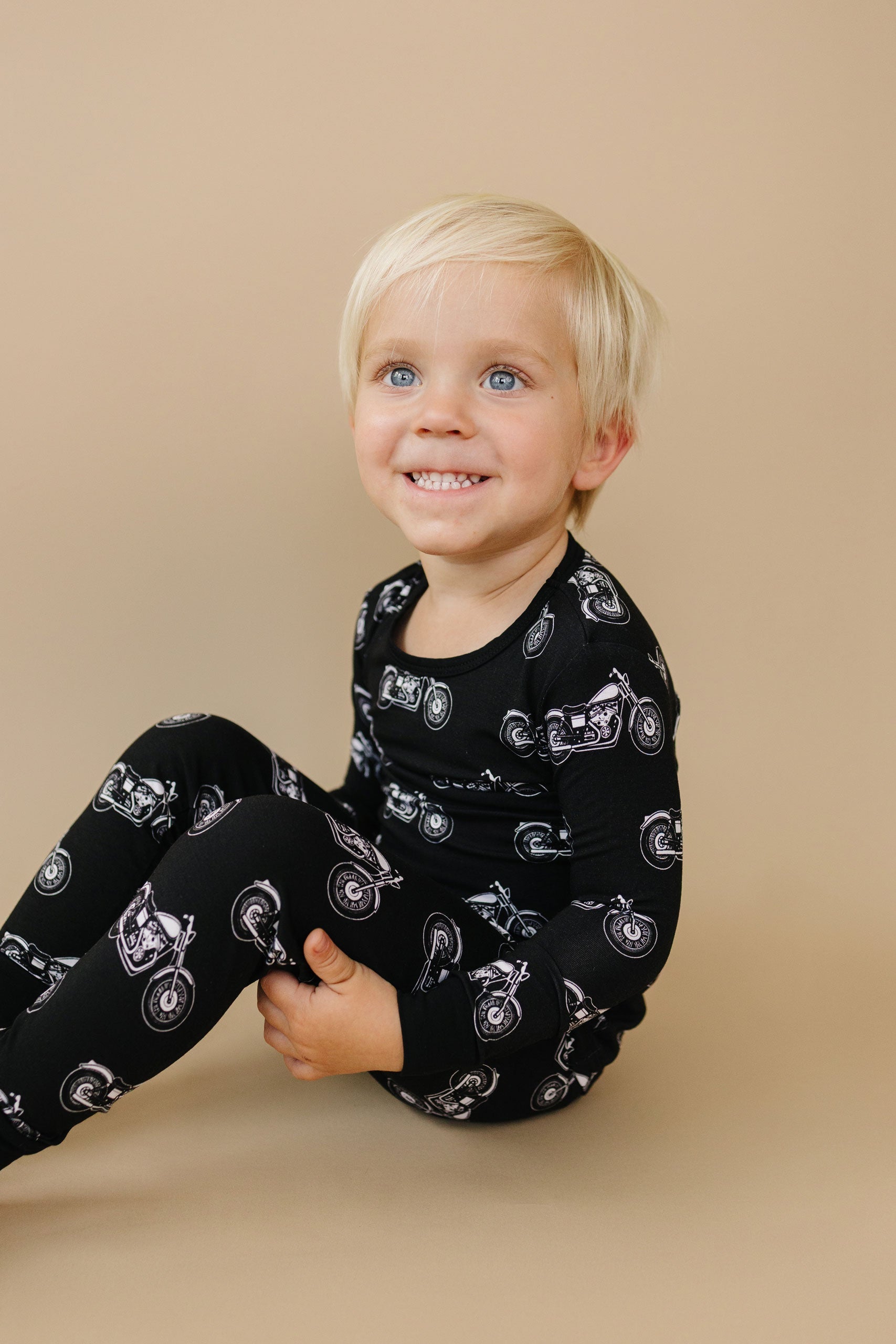 Bamboo Two Piece Set | Born to Ride Black